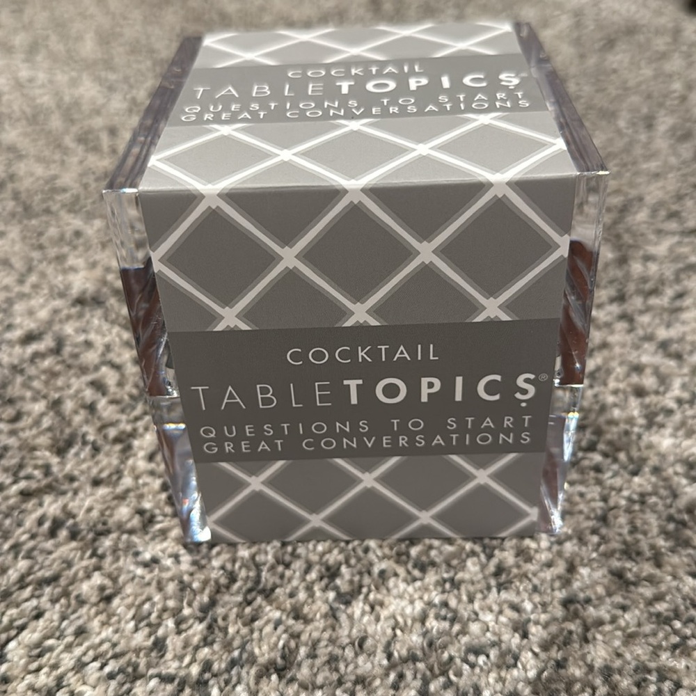 BRAND NEW 🍸 TableTopics 🍸Cocktail Conversation Cards - Unopened box - Picture 2 of 4